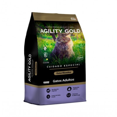 Comida Para Gato Agility Gold Gatos Esterilizados x1.5 Kg